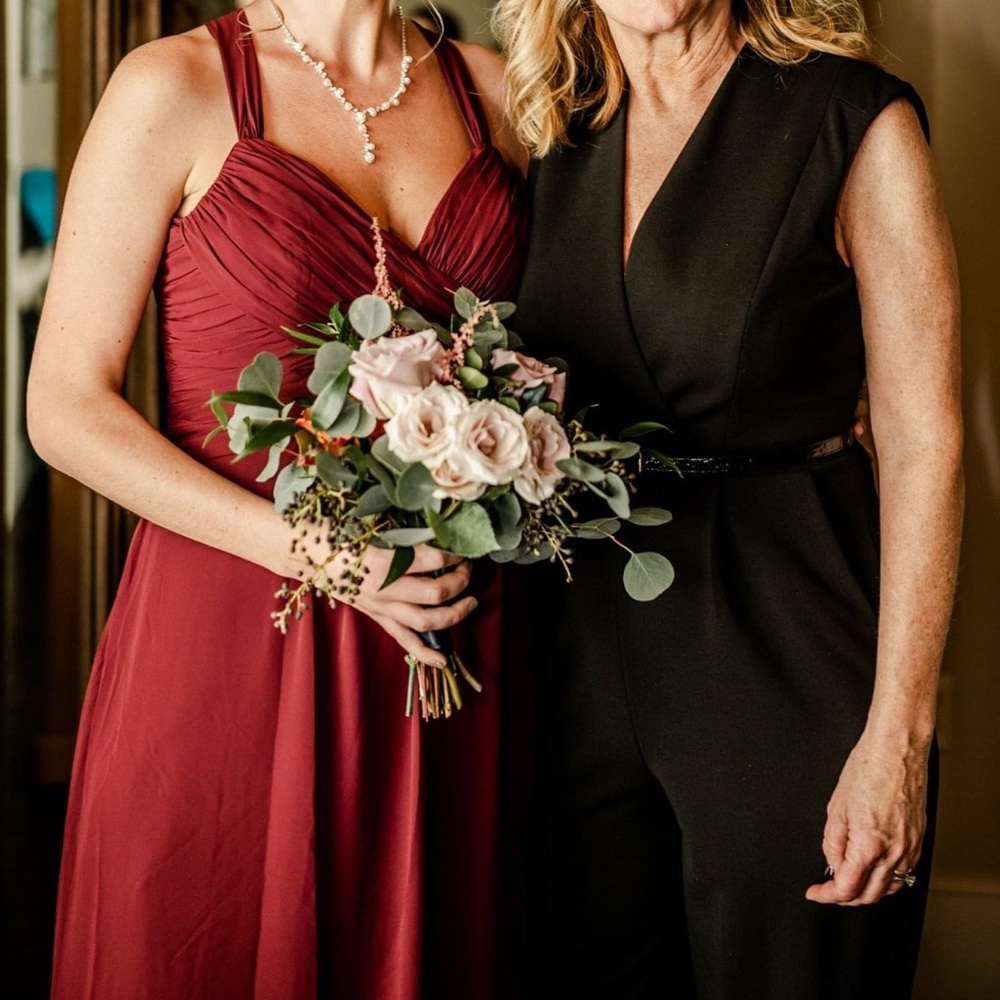 Beautiful maroon formal dress- worn once in a wedding